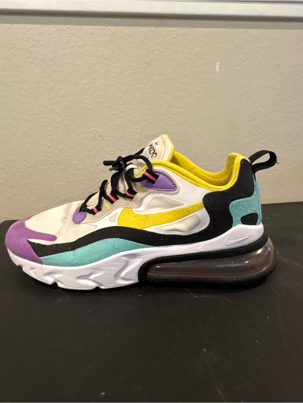 Nike Air Max 270 React Shoes Multicolor 2019 AT6174-101 Sneakers Women Size 6.5 - Picture 4 of 11